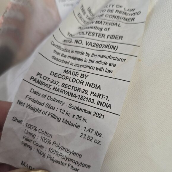 Decorative Boho Lumbar Pillow Set With Fringe & Tassels 12in x 36in & 15in x 38i - Picture 4 of 16